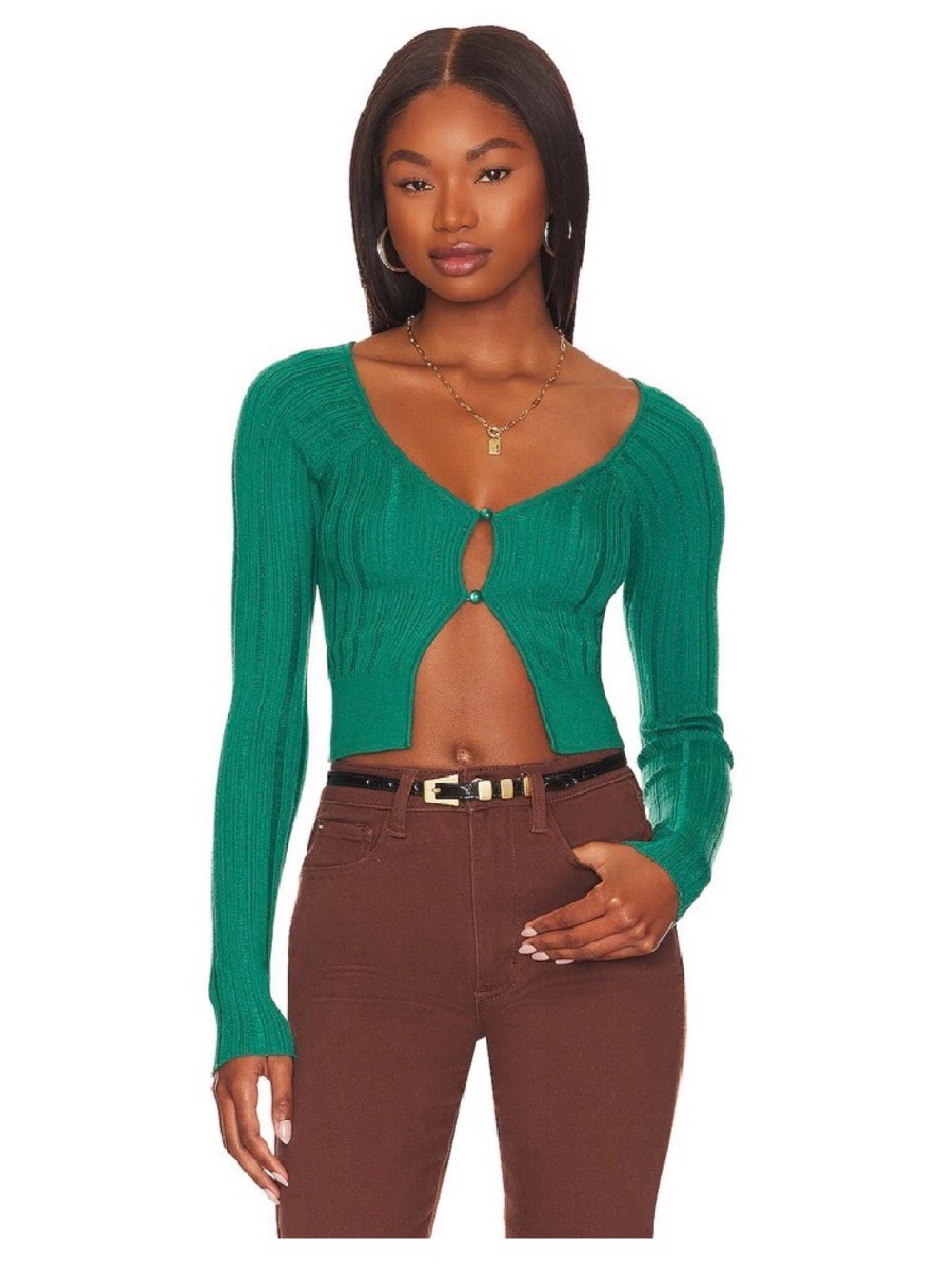 Lovers + Friends Amadi Drop Needle Micro Cardi